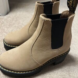 Dr. Martens Beige Chelsea Boots